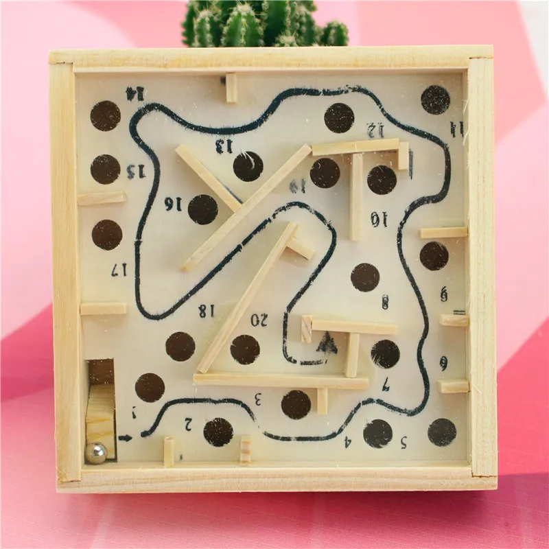 

3D Puzzle Wooden Labyrinth Toys Board Ball Maze Games Handcrafted Toys Children Intellectual Development Educational Puzzles