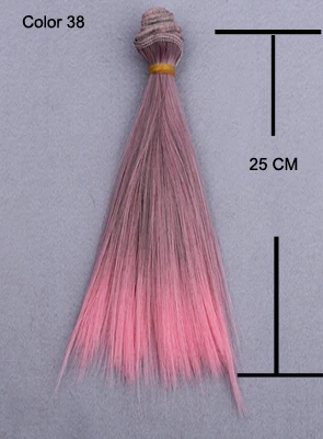 25 см прямые кукольные волосы SD AD 1/3 1/4 1/6 bjd куклы diy парики для blyth bjd куклы tress