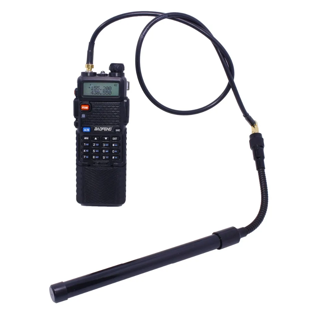 

ABBREE AR-152 AR-148 Tactical Antenna SMA-Female Coaxial Extend Cable Extend Cable for Baofeng UV-5R UV-82 UV-9R Walkie Talkie