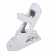 Durable Aluminium Alloy Flag Pole Holder Mounting Wall Mount Flagpole Bracket White Multipurpose Bracket Flag
