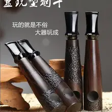 Высококачественная мини-Нежная курительная трубка, портативная деревянная курительная трубка, высококлассная трубка из твердой древесины ручной работы ZH038