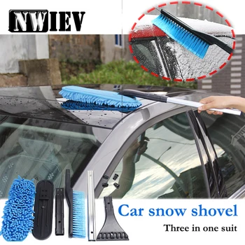 

NWIEV 1Set Three in one Removable Car Multifunctional Snow Shovel For BMW E90 F30 F10 Audi A3 A6 C5 C6 Hyundai i30 Accessories