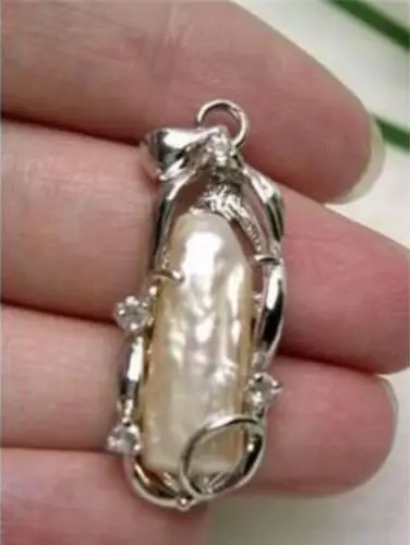 

Selling Jewelry>>8x18mm White Akoya Cultured Pearl Pendant Necklace