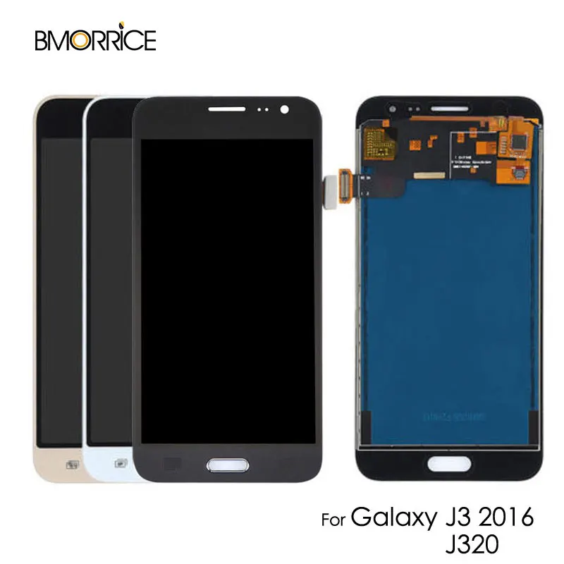 100 шт. AMOLED для Samsung Galaxy J3 2016 J320 J320A J320F J320M ЖК дисплей OLED кодирующий преобразователь
