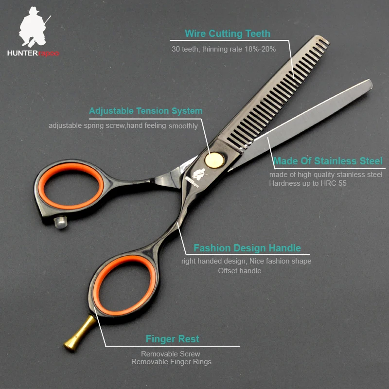 

30% off HT9114 5.5 inch Barber Scissors Professional Thinning Shear Hairdressing salon scissor for hair cut hairdresser supplies