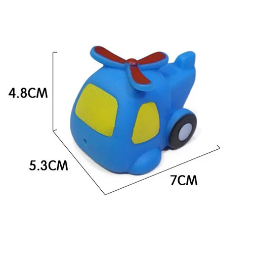 Крутая игрушка для ванны, плавательный бассейн, детские игрушки, детская красочная лодка с водяным распылением, мягкие резиновые игрушки для мальчиков и девочек, безопасный материал CBT02 - Цвет: 8 Helicopter