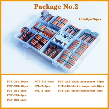 

Wire connector 222 PCT-212 Universal Compact Wire Connection 2 pins cable connector Terminal Block plug-in Connector Terminal