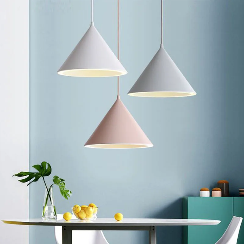 

Modern LED Pendant Light Fixture With E27 Nordic Hanging Lamp Suspension Luminaire Luster Home Decor Kitchen Counter Top Bedroom