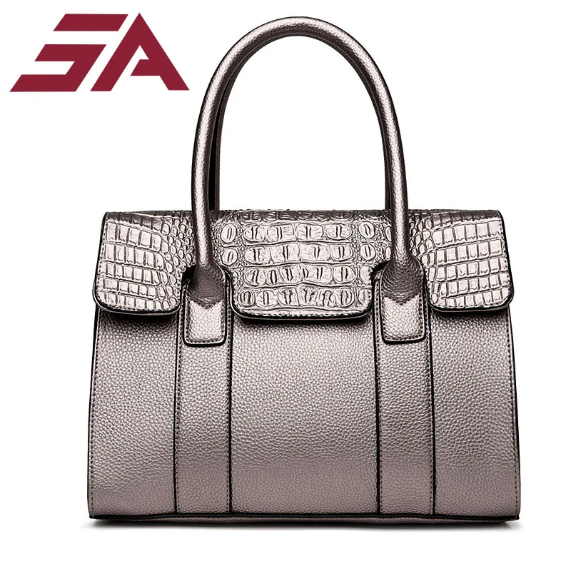 

SA Women Messenger Bags Casual Tote Femme Fashion ol girl big Bags Handbags Designer Pocket High quality Top-Handle black