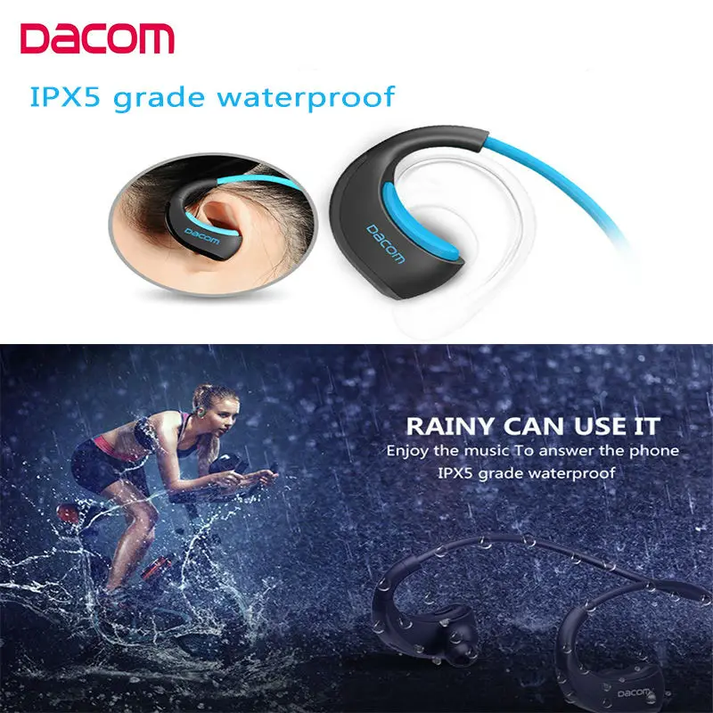 Dacom G06 Armor Спортивная Беспроводная bluetooth-гарнитура IPX5 водонепроницаемые наушники с микрофоном наушники для iphone7 huawei Xiaomi