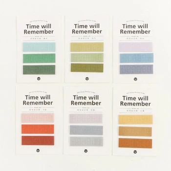 

6pcs/lot Time series memo pad for planner schedule Stationery sticker Office zakka School sticky notes supplies (tt-2970)