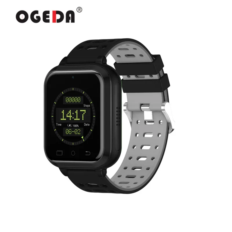 

OGEDA 2019 IP67 Waterproof 4G Smart Watch M1 Android 6.0 MTK6737 1GB/8GB Bluetooth Smartwatch Heart Rate Blood Pressure Reloj