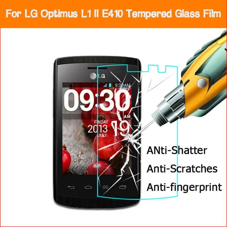 Пленка из закаленного стекла для LG Optimus L1II /L4II /L5II / L5II Dual L7II L9 II стеклянная пленка