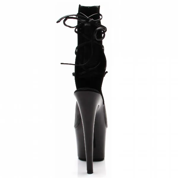The 15cm high heel stilettos are followed by the stage performance with a hollowed-out summer new cool boot and low Dance Shoes