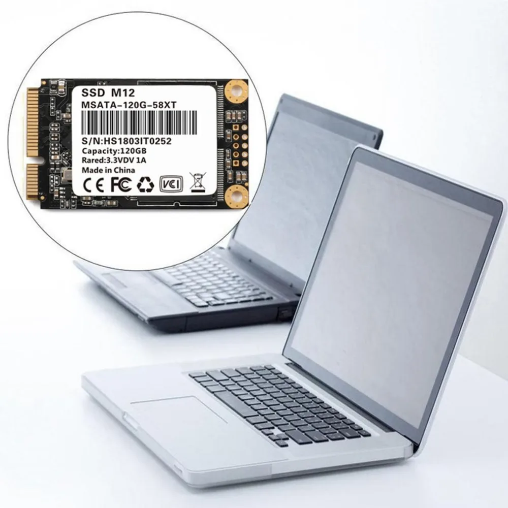 

Hot Sale 120GB 6Gb/s SSD-MSATA Hard Disk Drive For Desktops Notebooks Ultrabook 3.5mm Thickness Wear Leveling Technology HDD