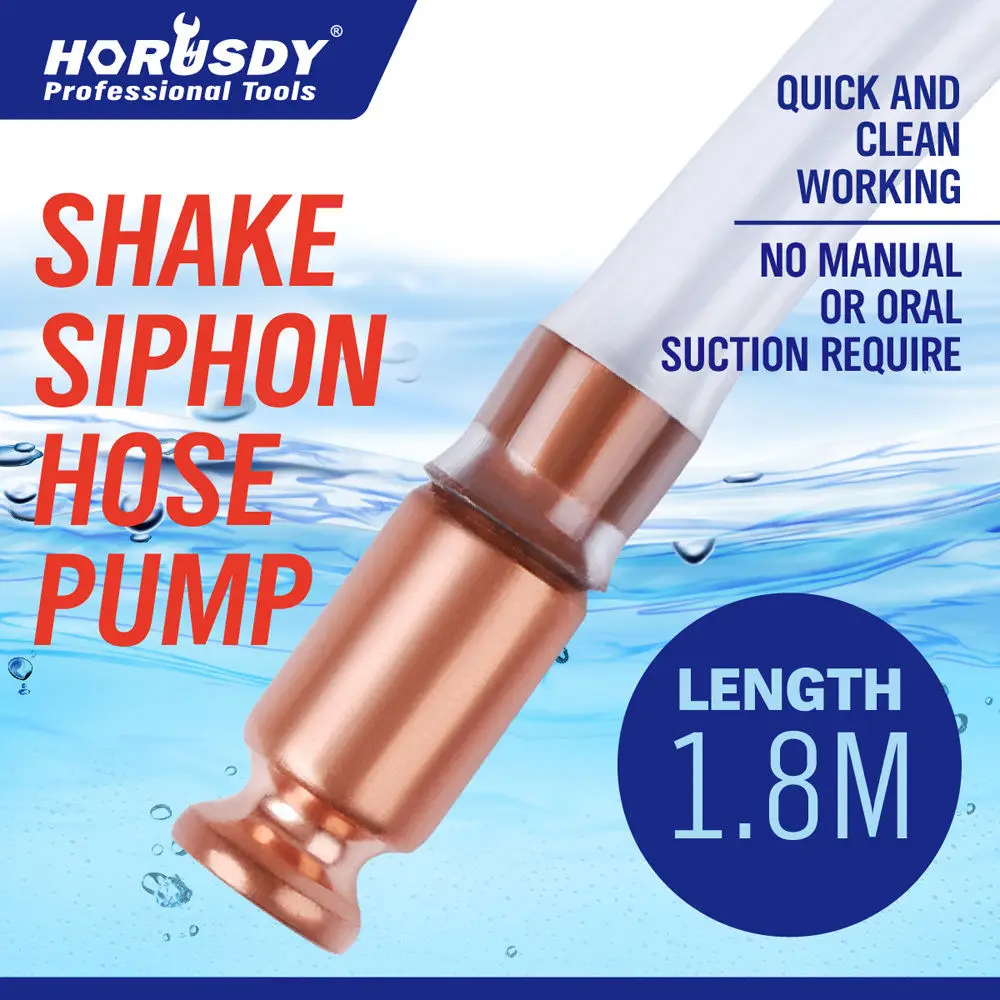 

2016 New 1.8m Automatic Water Jiggler Liquid Transfer Self Priming Shake Siphon Hose Pump 8-0