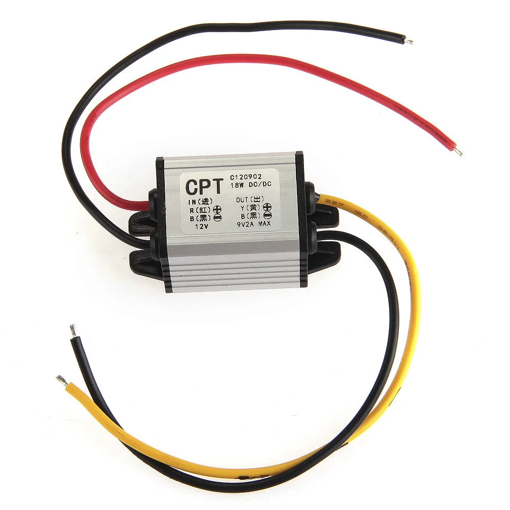 CARCHET DC В преобразователь 2A 12V до 9V понижающий модуль электропитания автомобиля