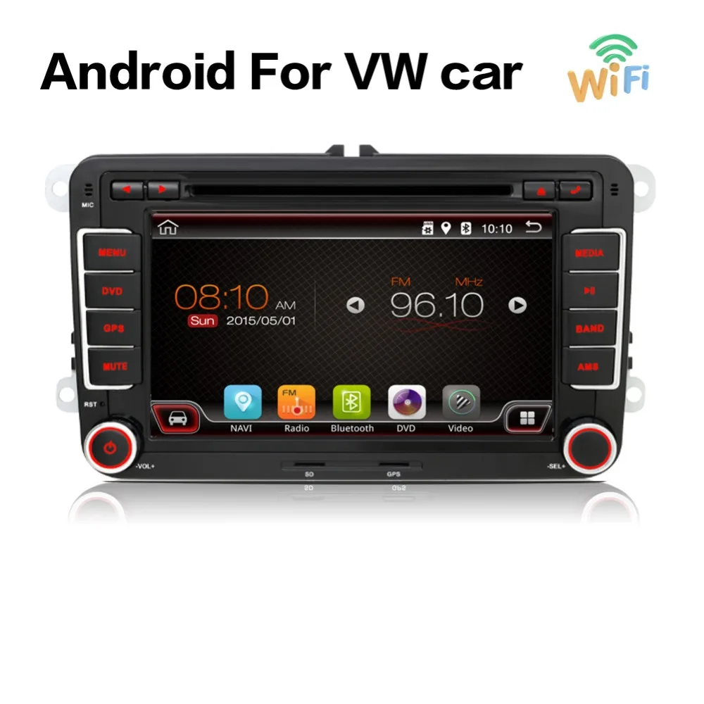 android 6 0 car dvd vw gps navigation Wifi Bluetooth Radio autoradio 2 din for Volkswagen