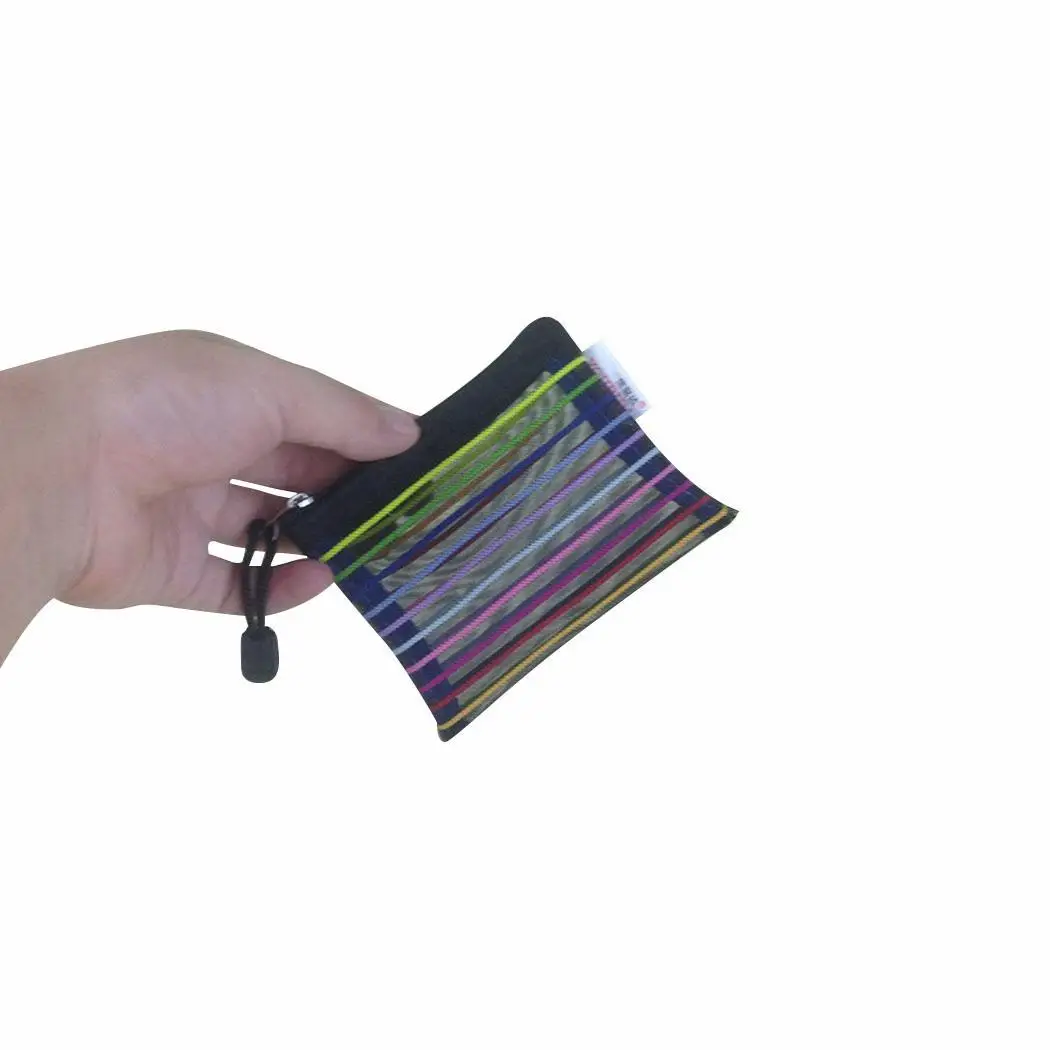 

Colorful Nylon Mesh Zipper Pencil File A4, B5, A5, Bill, A6, B8 Storage Bag Documents Organizer Pouch