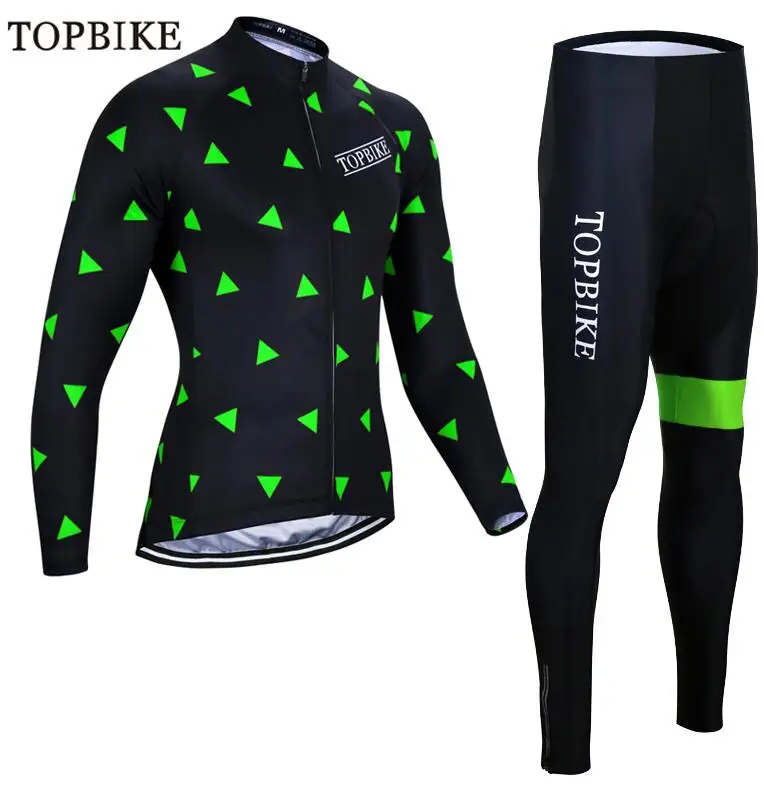 TOPBIKE/комплект одежды для велоспорта с длинным рукавом, дышащая одежда для велоспорта, Ropa Maillot Ciclismo, одежда для велоспорта, traje ciclismo mujer - Цвет: TZ-0705