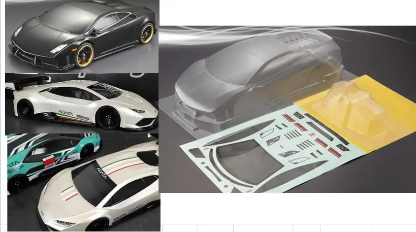 

1/10 Scale RC On Road Race Touring Drift Car L-Lamborghinii Body FOR Bittydesign Agata HPI KYOSHO TAMIYA REDCAT HSP