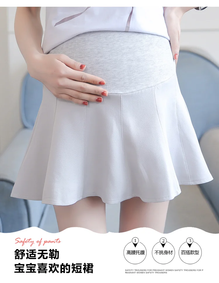 Новые платье для беременных летняя юбка живота юбка Размер сто башни Пышная юбка плиссе беременных женщин юбки прилив мама
