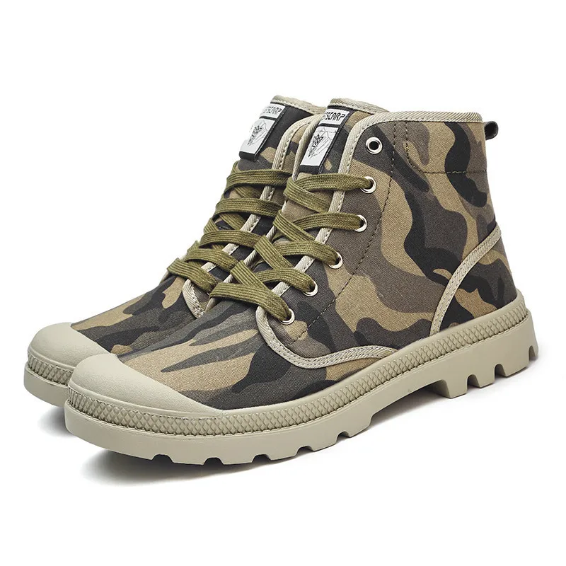 Download ECTIC 2018 Mens Boots High top Military Ankle Basic ...