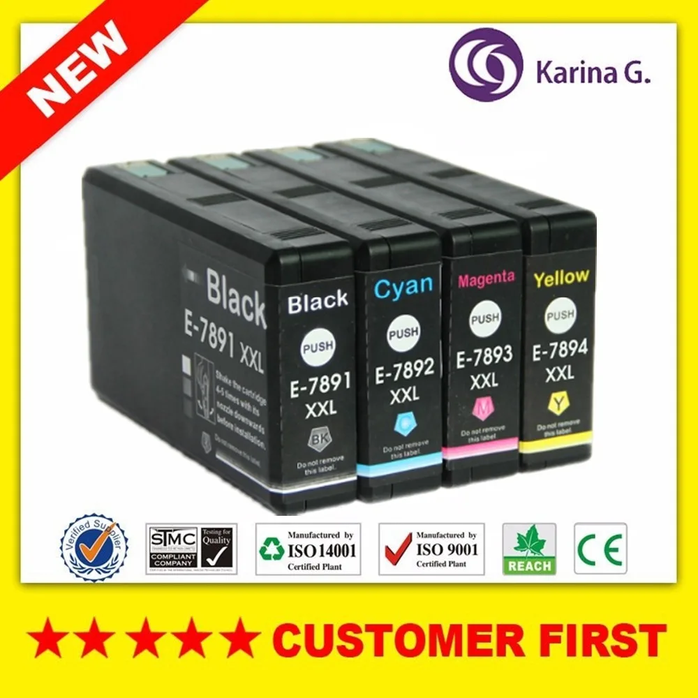Совместимость с Epson T7891 T7892 T7893 T7894 для WorkForce Pro WF-5110DW 5190DW 5620DWF 5690DWF и т. Д. | Компьютеры