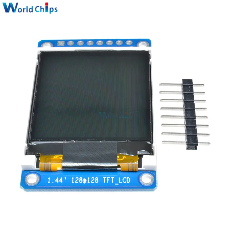 Полноцветный ЖК дисплей TFT 1 44 дюймов с диагональю экрана 128x128 ST7735S модуль 8