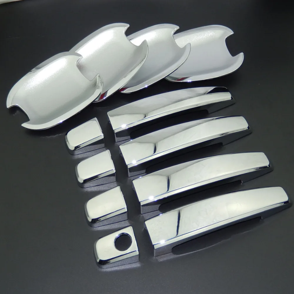 For Vauxhall Opel Corsa D 2006-2014 Chrome Door Handle Covers &amp Bowl Car Styling Decorate 2006 2008 2010 2012 2013 | Автомобили и