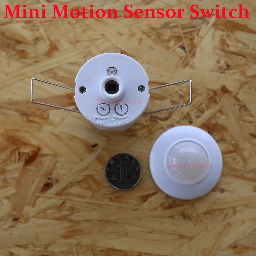 Mini Ceiling Motion Sensor Switch,Auto PIR Infrared Sensor Light Switch,Inductive Proximity Sensor Switch AC220V (1)