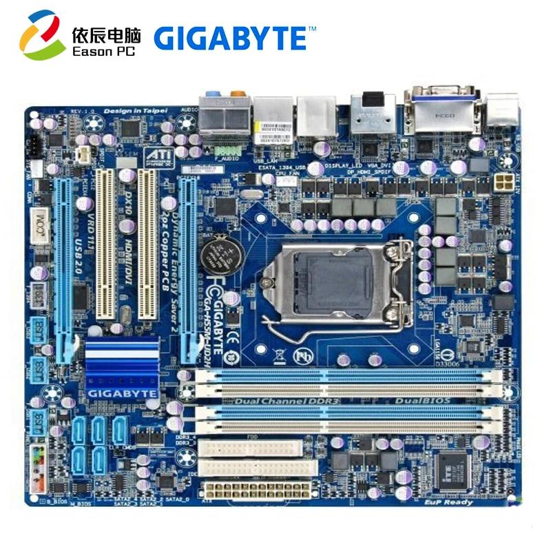  GIGABYTE GA-H55M-UD2H LGA1156 DDR3 i3 i5 i7 Micro-ATX