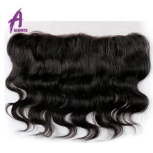 Alimice Hair Brazilian Body Wave 13X4 Lace Frontal Closure 100% Human Hair Ear to Ear Lace Frontal 8-20inch Non-Remy Hair
