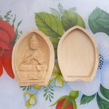 

Natural leaflet boxwood , wood carving, Avalokiteshvara, decorative crafts, pendants