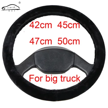 

42cm 45cm 47cm 50cm Steering Wheel Cover/Soft Warm Plush Winter Steering-Wheel braid fit for Truck,Wagon,Heavy duty lorry