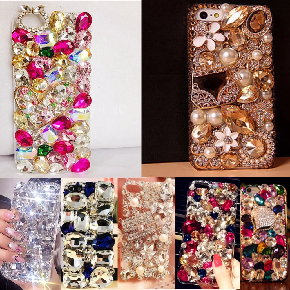 

Beautiful&Colorful case cover For Huawei P8 LITE 2017/P9 LITE 2017/Honor 8 lite ,TPU+PC Diamond Luxury Rhinestone Case
