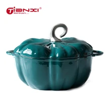 Голландская печь, эмалированная чугунная сковорода с антипригарным покрытием, Тыквенное тушеное суп, кастрюля, кастрюля, кухонная посуда, кухонная плита