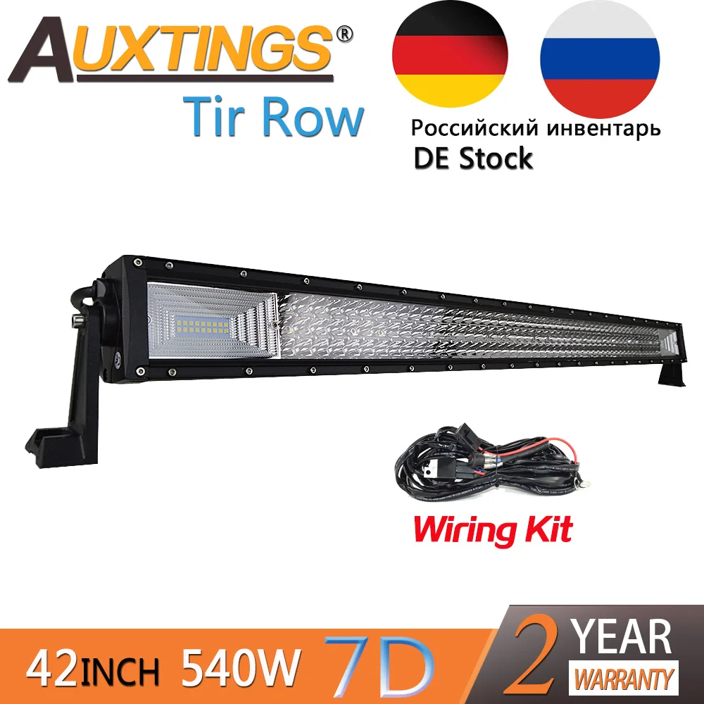 Best Price Auxtings NEW item 42 \ Inch 540w tri rows movable bracket IP67 waterproof high power high lumens car 7D LED light bar offroad Best Price Auxtings NEW item 42 \ Inch 540w tri rows movable bracket IP67 waterproof high power high lumens car 7D LED light bar offroad