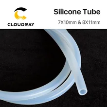 Rura silikonowa 7x10mm 8x11mm fajka wodna elastyczny wąż do wody czujnik i pompy wody i agregat wody do CO2 maszyna do cięcia laserowego