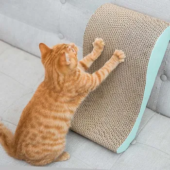 

Pet Cat Scratch Board Pad Bed Cats Claws Care Interactive Toys Scraper Mat New
