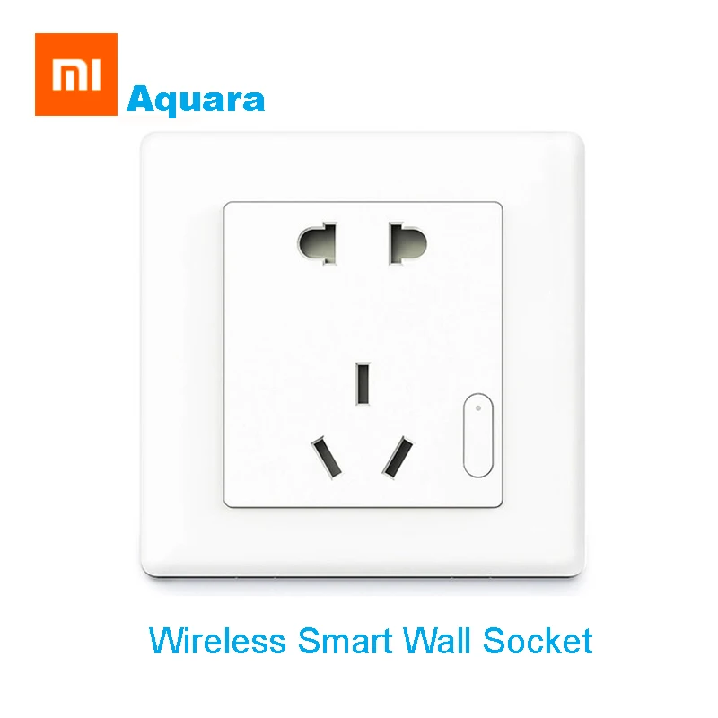 

Xiaomi Aqara Smart Wall Socket WIFI Remote Control Auto Smart Wireless Switch Home Device Work For Xiaomi Smart Home Kits