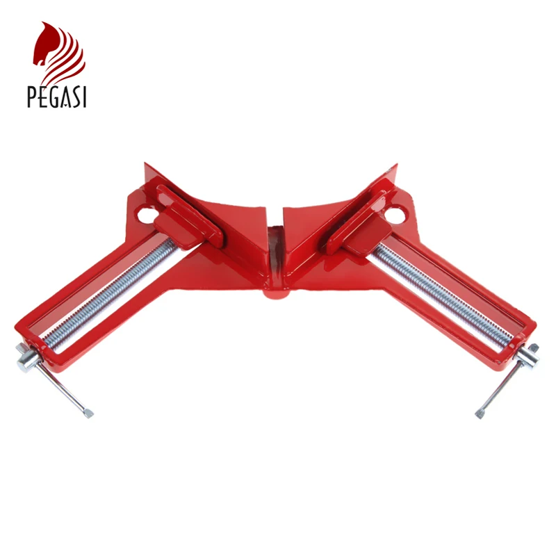 

PEGASI 1pcs 90 Degree Right Angle Clamp 100MM Mitre Corner Woodworking Multifunction Hand Tool Kit DIY Frame Clip Holder