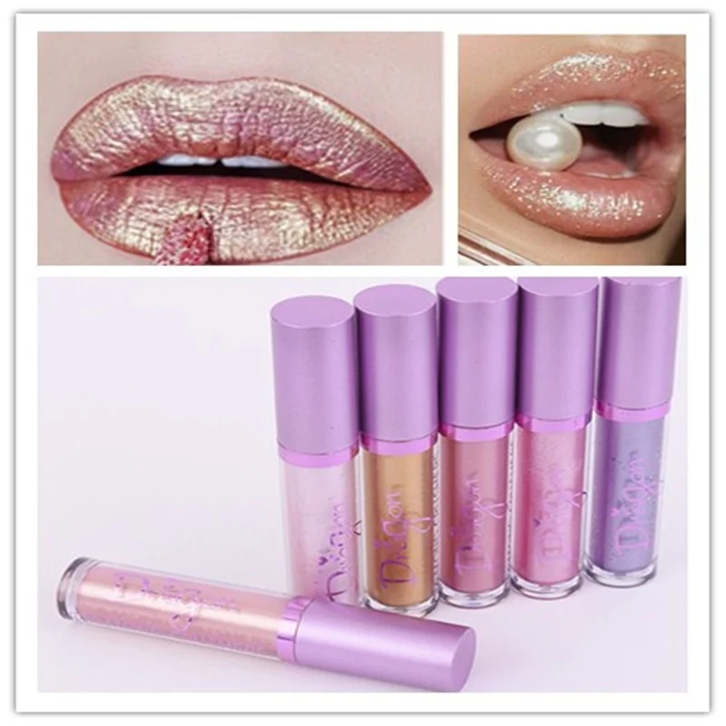 

Matte Metal Pearl Non Stick Cup Lip Gloss Lipstick Waterproof Long Lasting Sexy Liquid Lipgloss