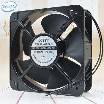 

DS20060ABHL Cabinet Cooling Fan Cxhaust Machine AC 220V 0.45A 65W 2600RPM 20060 20cm 200*200*60mm 50HZ 2 Wires