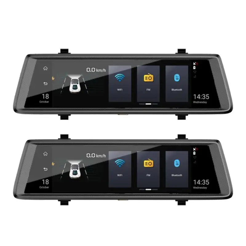 

Phisung 10" Touch Screen DVRs Full HD 1080P WiFi Bluetooth Android Car DVR Rearview Mirror GPS Navigator Camera Video Recorder