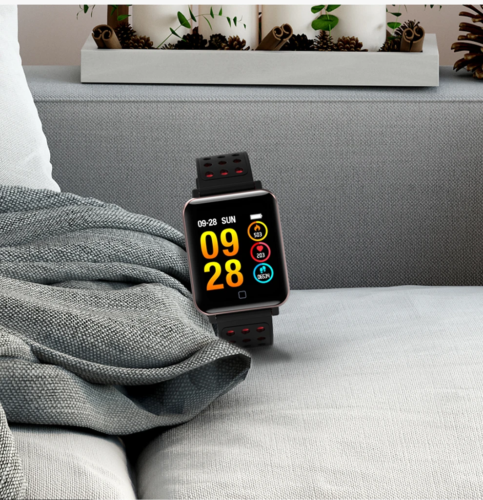 M19 Смарт часы 2019 крови Давление крови кислородом монитор сердечного ритма Фитнес трекер IP67 Smartwatch подключения Iphone Android группа