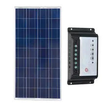 Plate Fotovoltaica 12v 150w Solar Charge Controller 12v Bateria Solar Solar Home System Motorhome Caravan Car Camp Rv LED Lamp