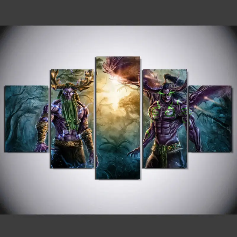 Frameless Modular Wall Painting on Canvas Pictures For
