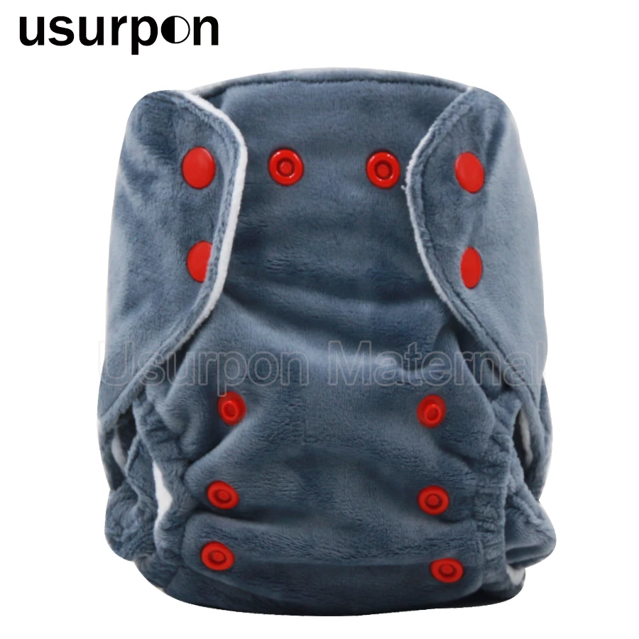 [Usurpon] 1 шт. тканевые подгузники для новорожденных однотонные minky детские моющиеся