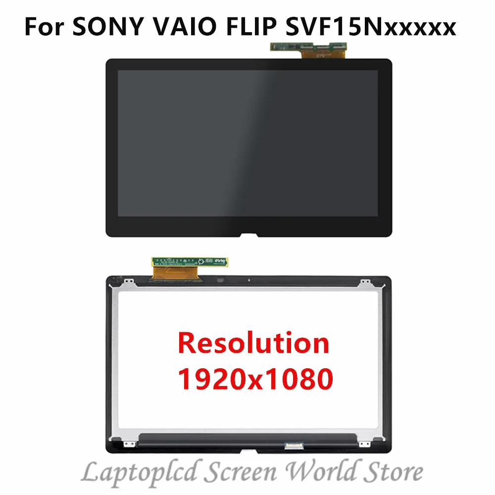 FTD lcd 15,6 ''lcd кодирующий преобразователь сенсорного экрана в сборе для SONY VAIO FLIP SVF15N18SCS SVF15N15CDB SVF15NB1GL SVF15N18PGB